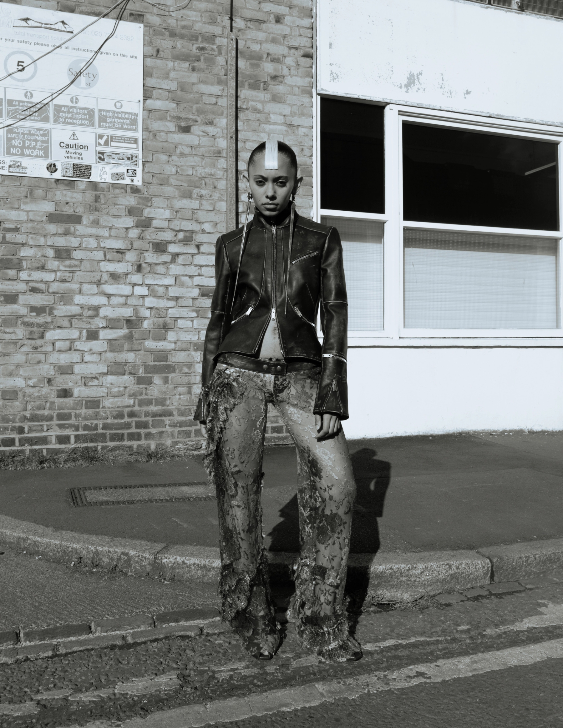 Storm in Jacket, Trousers, Shoes & Earrings Alexander McQueen