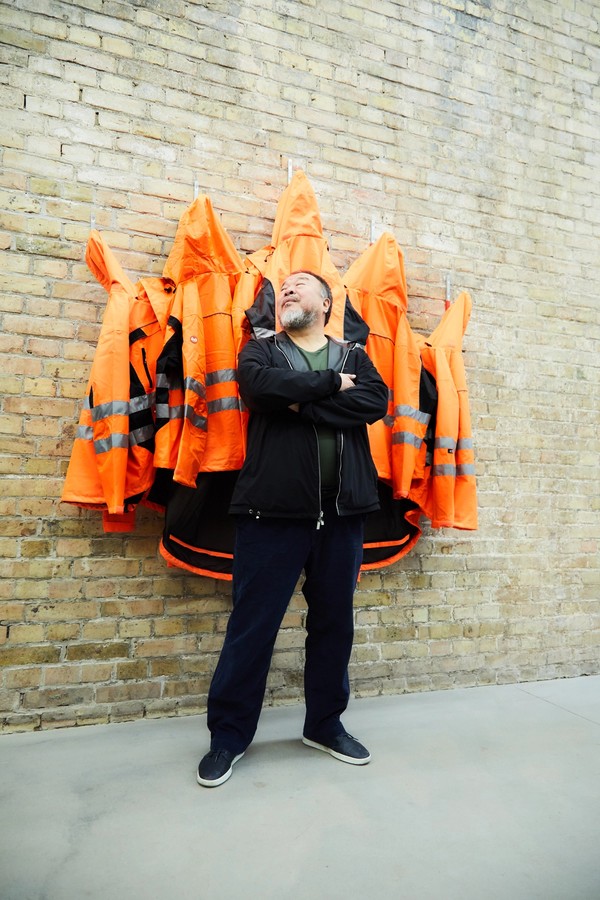 Ai Weiwei x Hornbach Safety Jackets Zipped the Other Way / NOVEMBRE GLOBAL