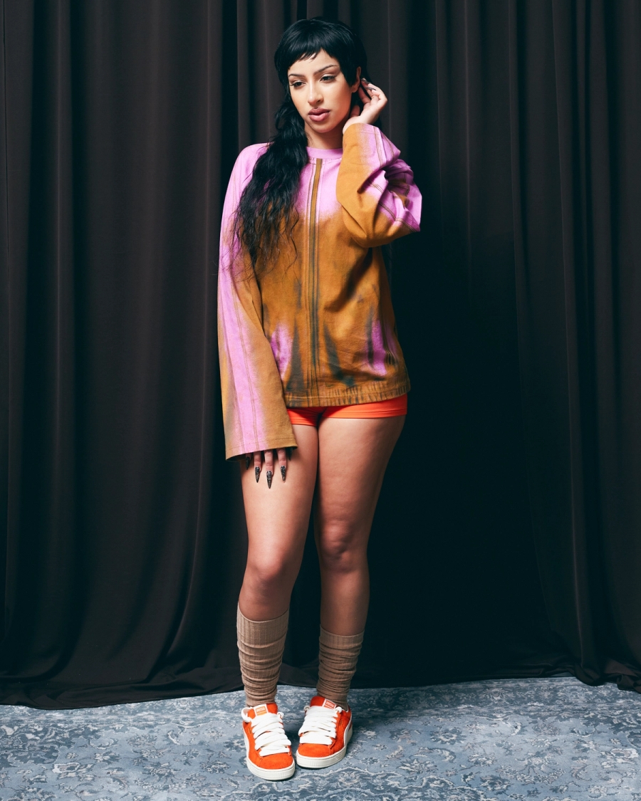 Top & Shoes Puma, Shorts Dolce Gabbana vintage, Socks stylist’s own 