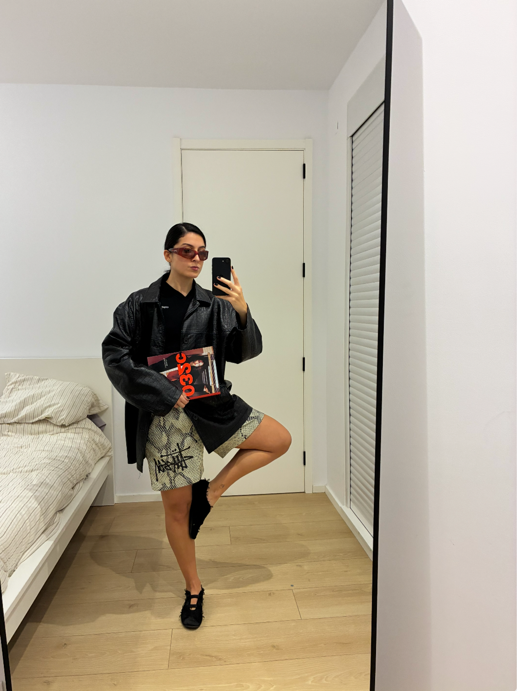 Top Coperni, Jacket Supreme, Trousers and glasses Stussy, Shoes Zara | Magazine: 032c