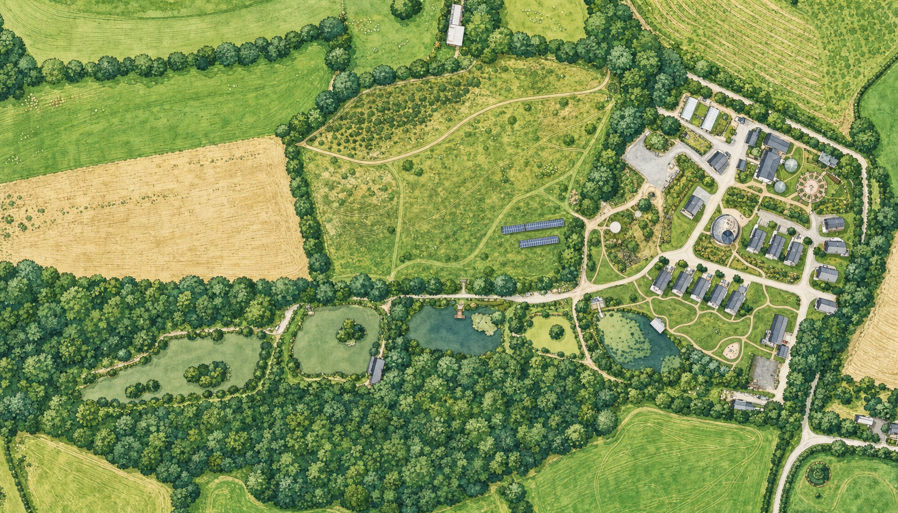 Map of the Zen Jungle retreat.