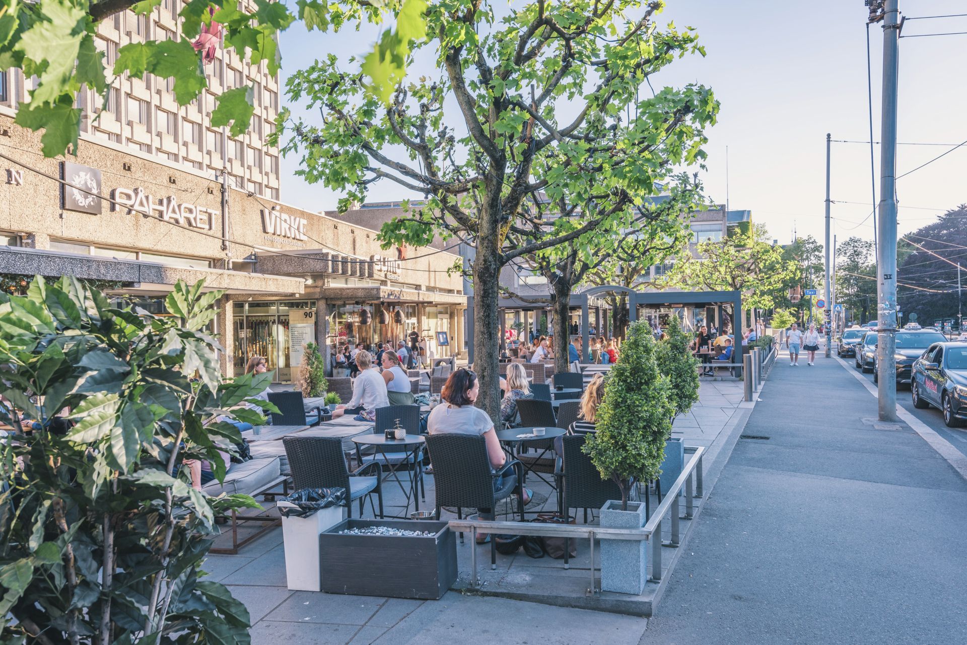 Uteservering på Solli plass