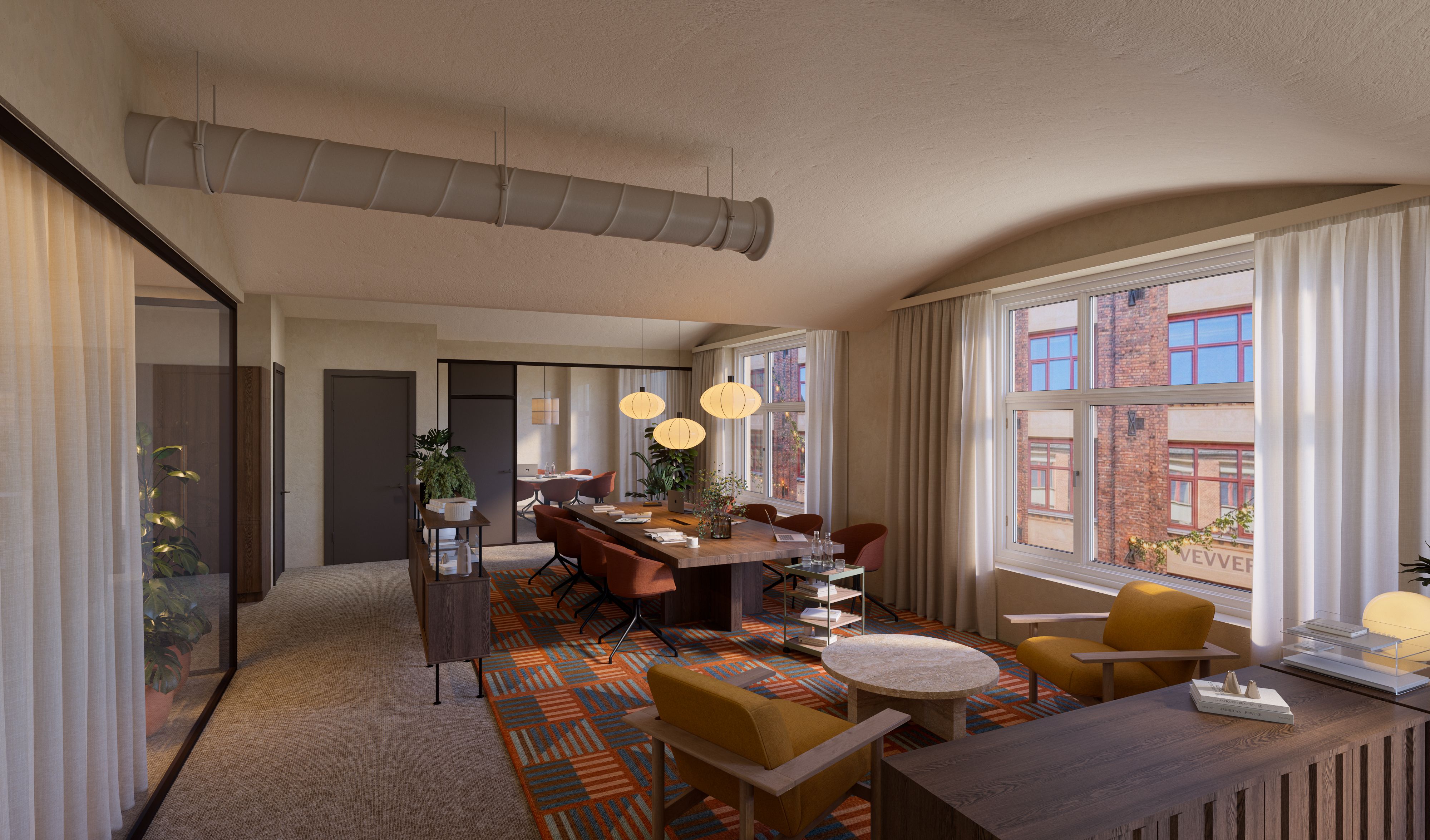 3D rendering av interiør 