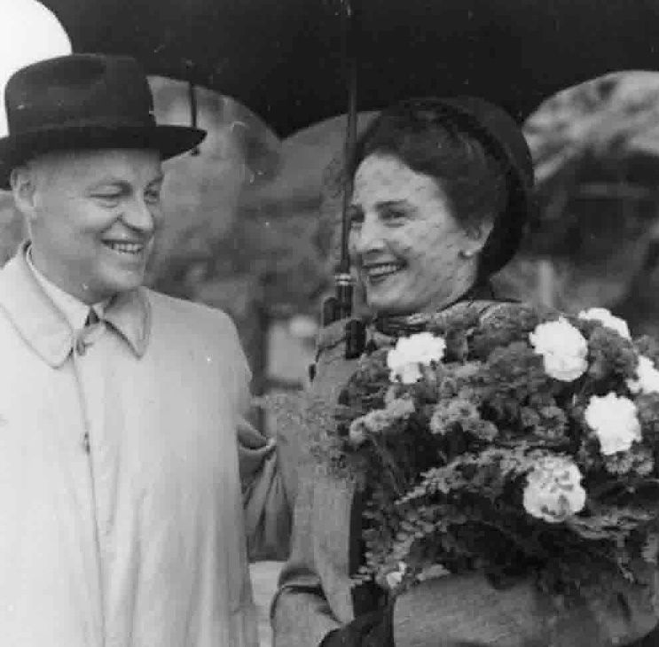 Et eldre fotografi av Leif og Lucy Høegh