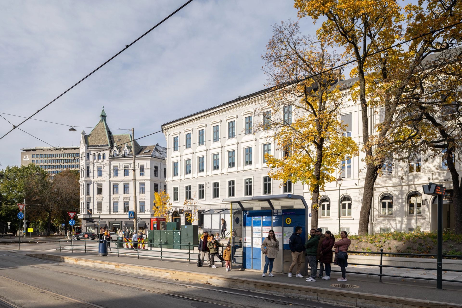 Busstopp på Solli plass