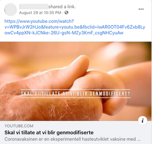 Videoen til Foreningen for Fritt Vaksinevalg har blitt delt over 900 ganger på Facebook.