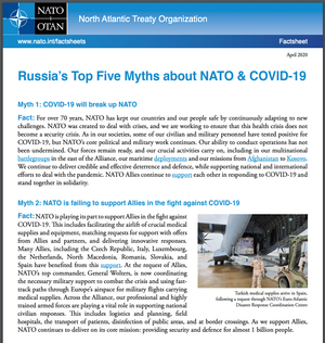 Faktaark fra Nato om Covid-19