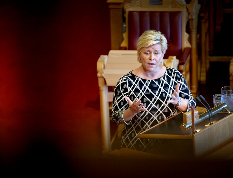 Finansminister og Frp-leder Siv Jensen.