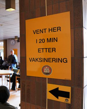 Myndighetene planlegger vaksinering mot koronaviruset. Her fra massevaksinering mot svineinfluensa i Bergen i 2009.