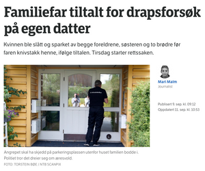 NRKs artikkel publisert 9. september.