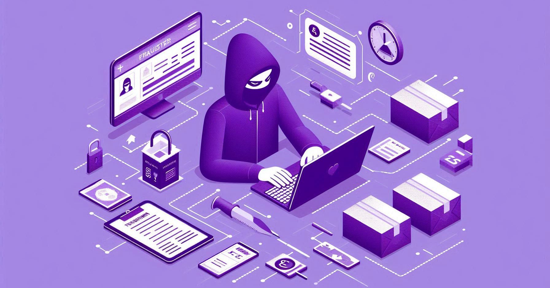 an illustration of a store on a cell phone