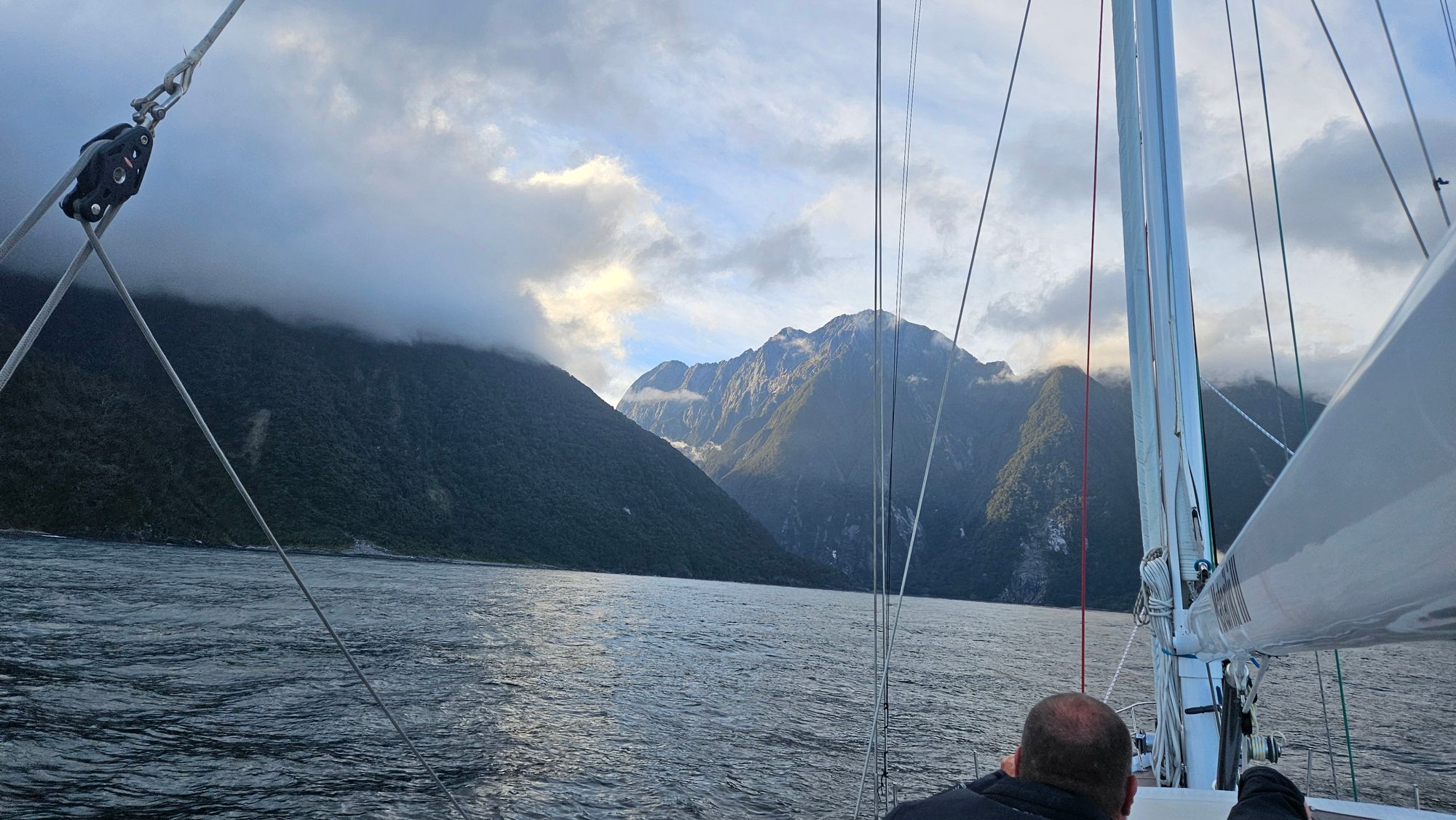 Approaching Milford Sound from the sea