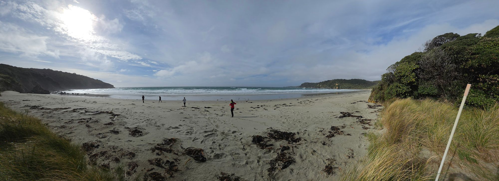 Ocean Beach, Stewart Island — a vast sweep of sand on the south coast of Rakiura, accessible only by sea