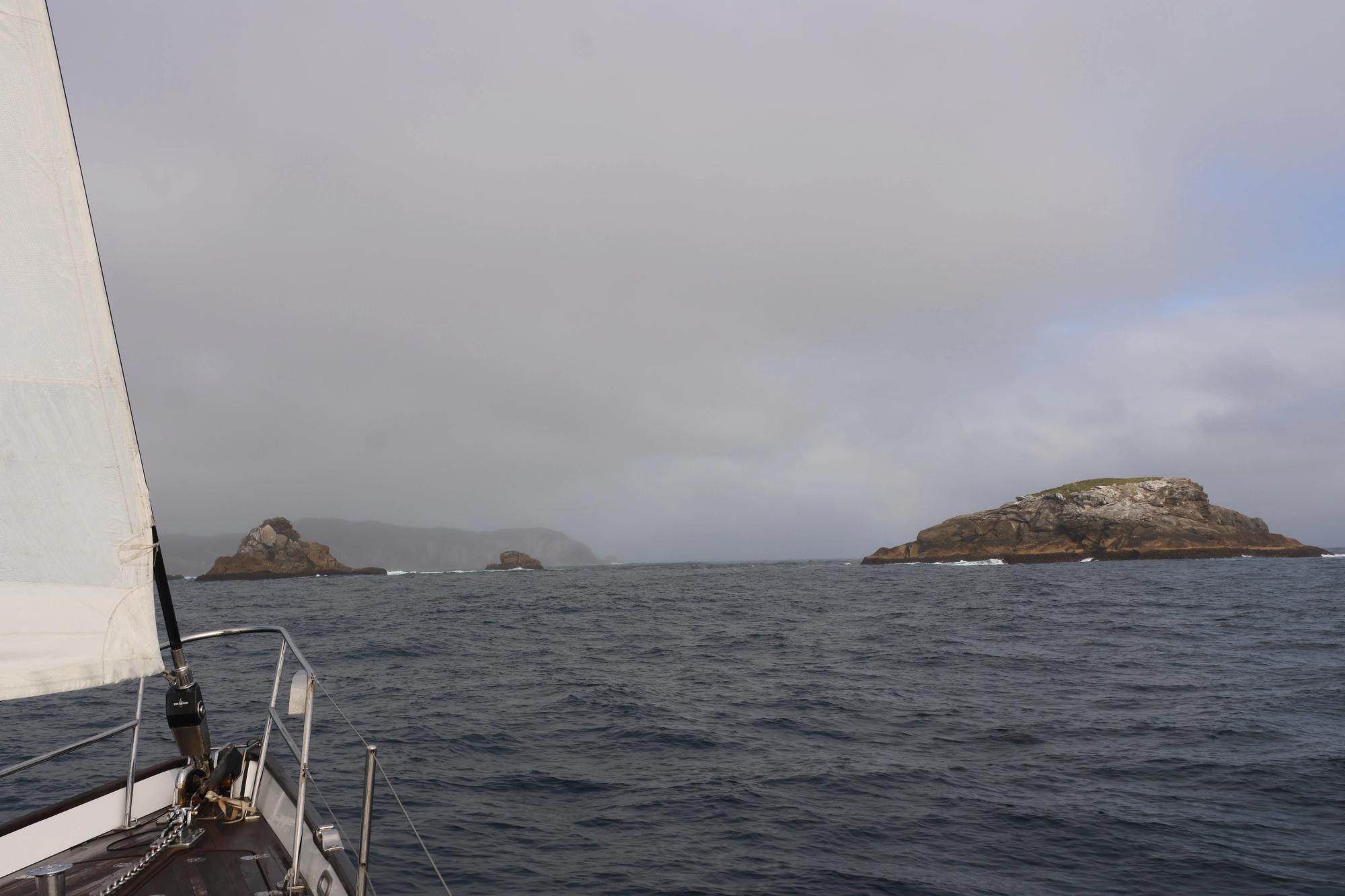 The Tītī Islands — Muttonbird Islands — scattered across the Foveaux Strait approaches