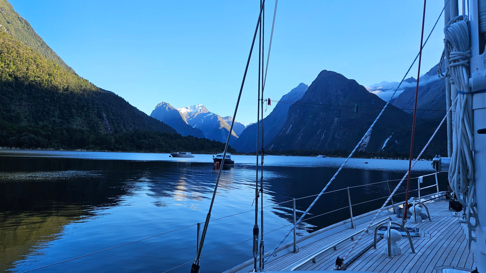Harrison Cove looking towards Milford township at dawn
