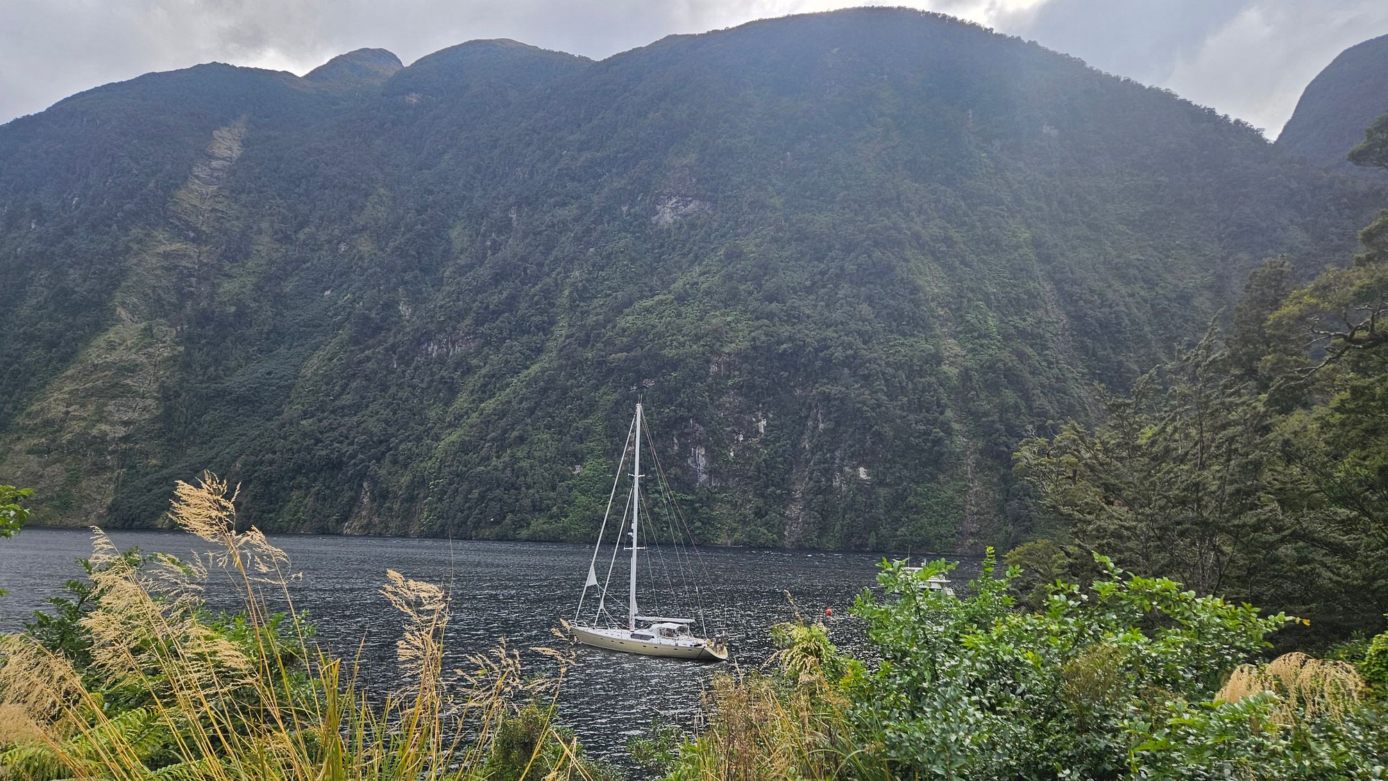 Matariki on a mooring in Deep Cove