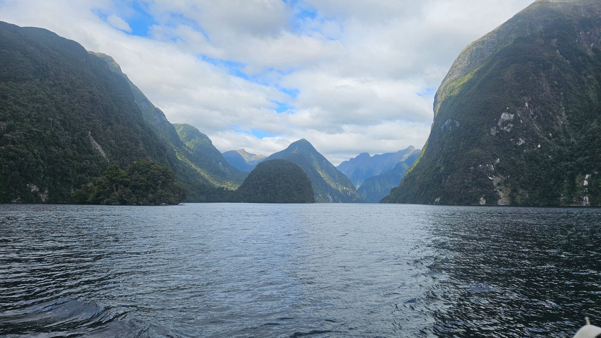 Leaving Deep Cove, Doubtful Sound opens up ahead
