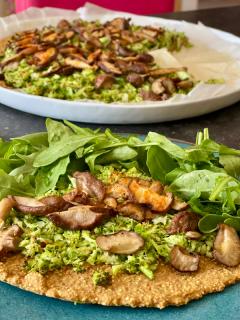 Photo fond pizza au quinoa
