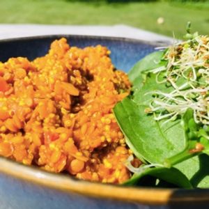 Photo de Lentilles corail et quinoa au curry