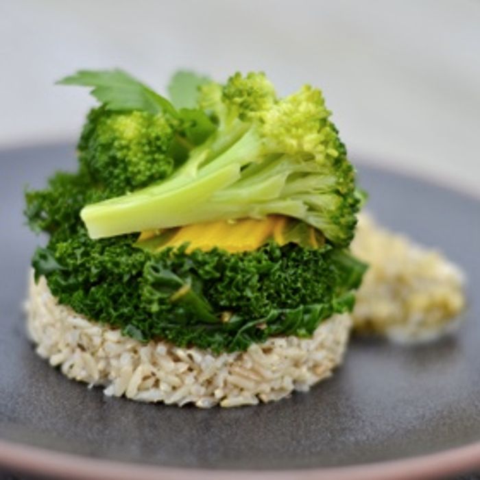 Photo de Légumes verts d'hiver sauce aux deux citrons et estragon