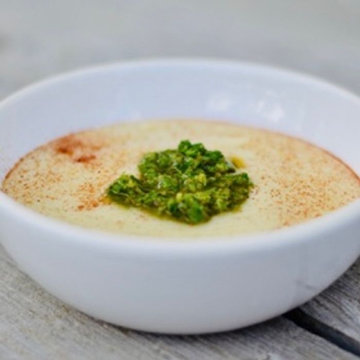 Photo de CRÈME HARICOTS BLANCS-CÉLERI RAVE, CHERMOULA