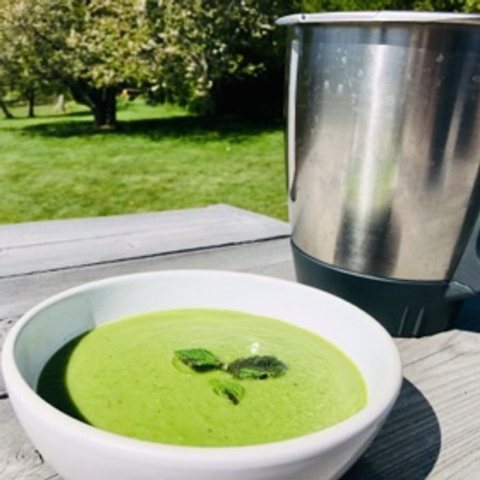 Photo de Soupe petits pois-menthe