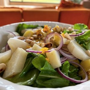 Photo de Salade aux topinambours et pommes de terre, sauce à l'orange