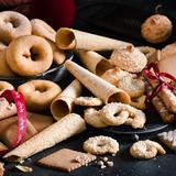 Biscuits norvégiens de Noël sur une table