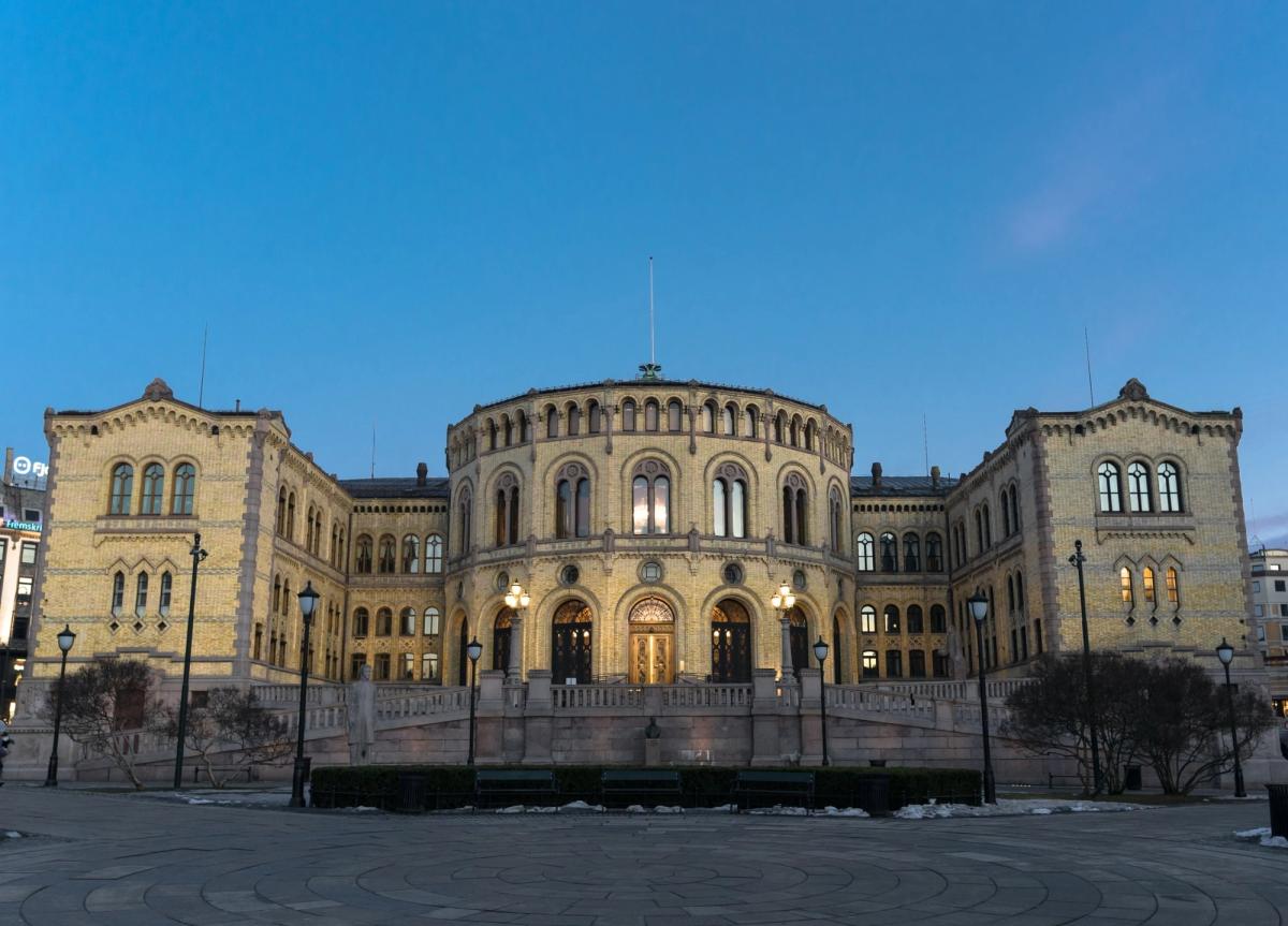 Le batiment du parlement norvégien