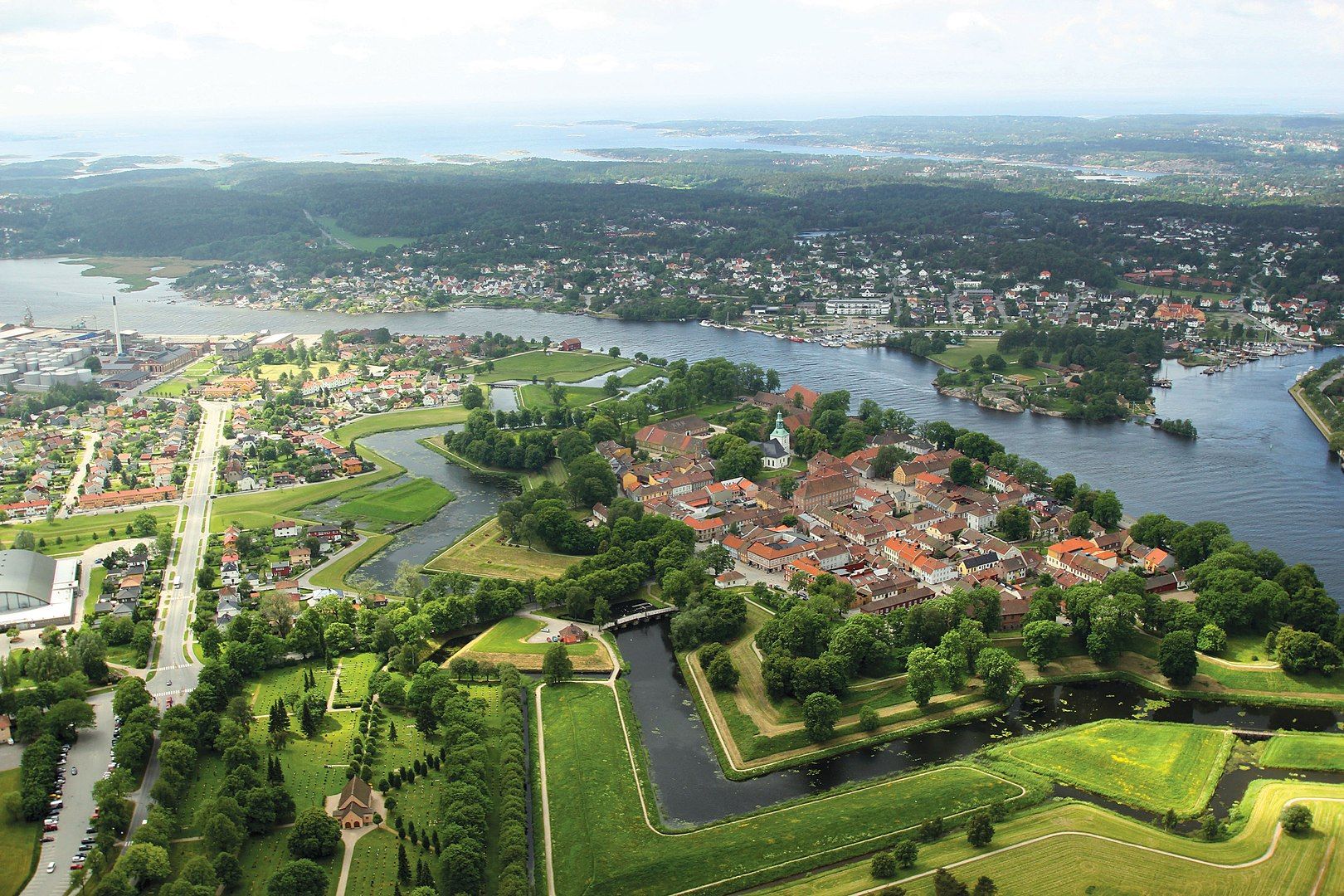 Fredrikstad vue du ciel