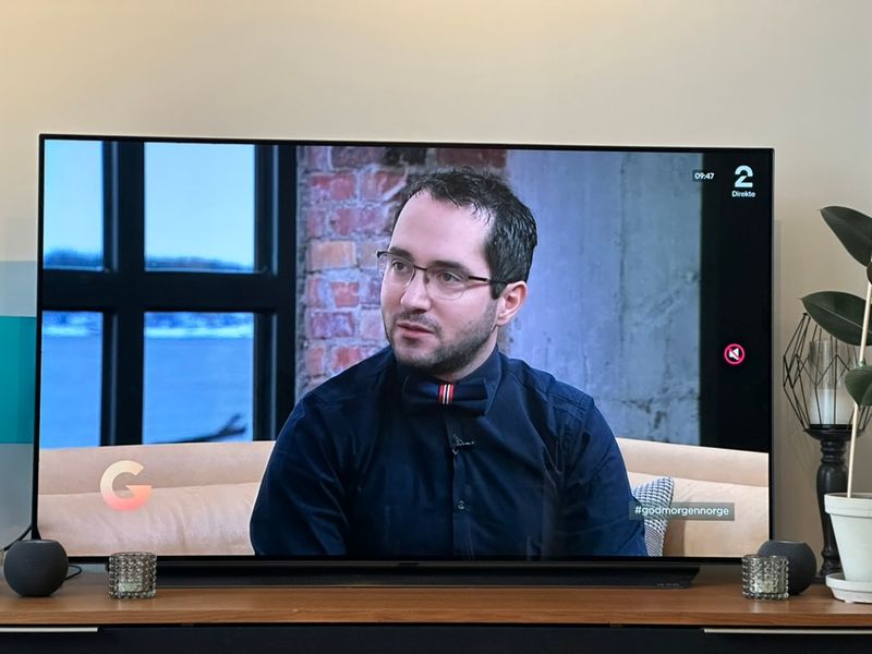 Photo du passage de Thomas à la télé