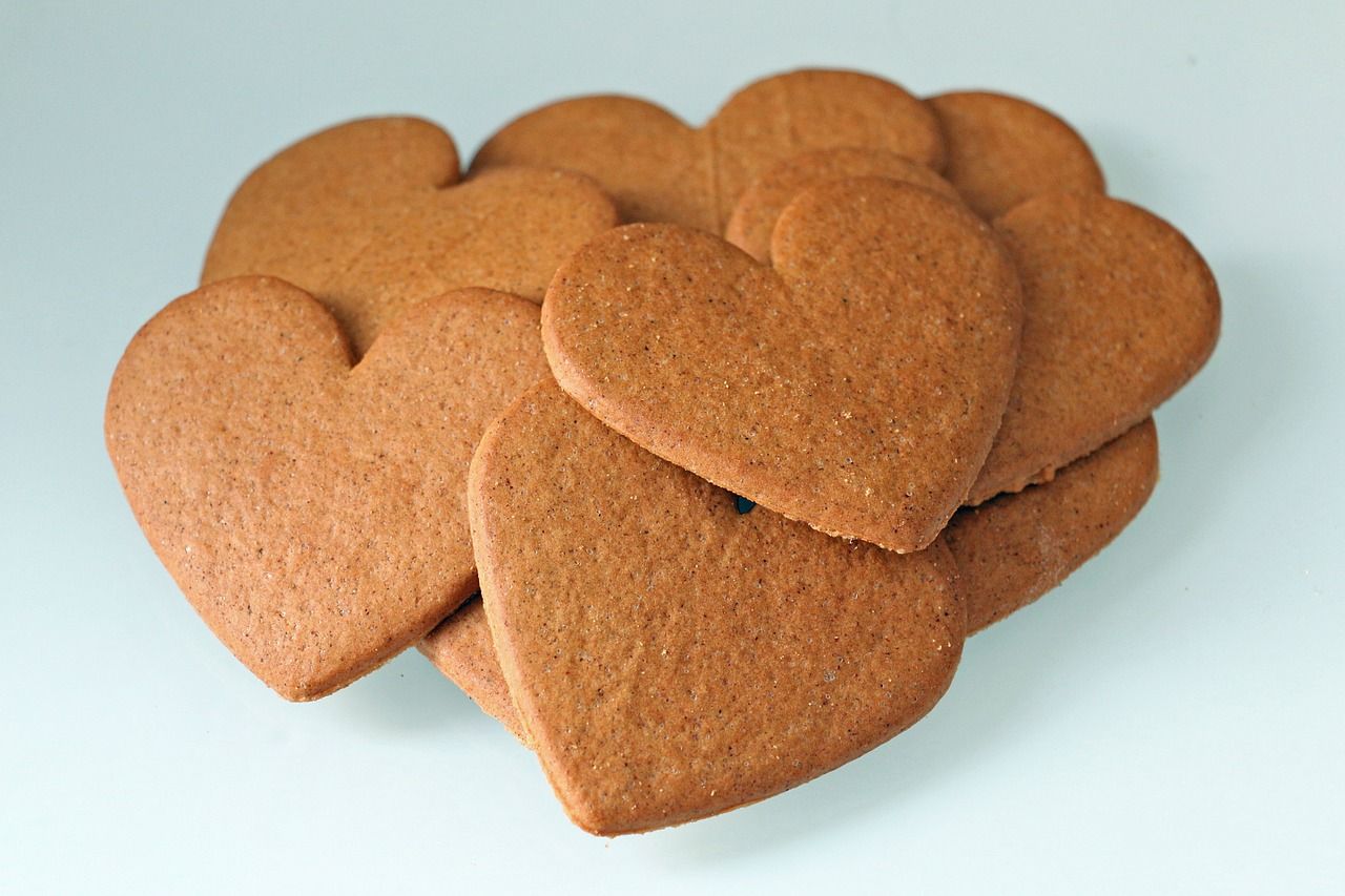 Coeurs en pepperkaker