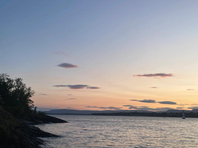 Couché de soleil depuis Hovedøya