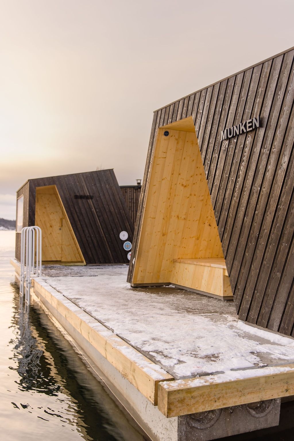 Sauna en cours d'installation