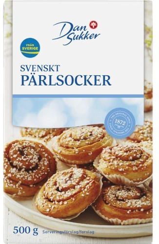 Boîte Dan Sukker, mais en Suède
