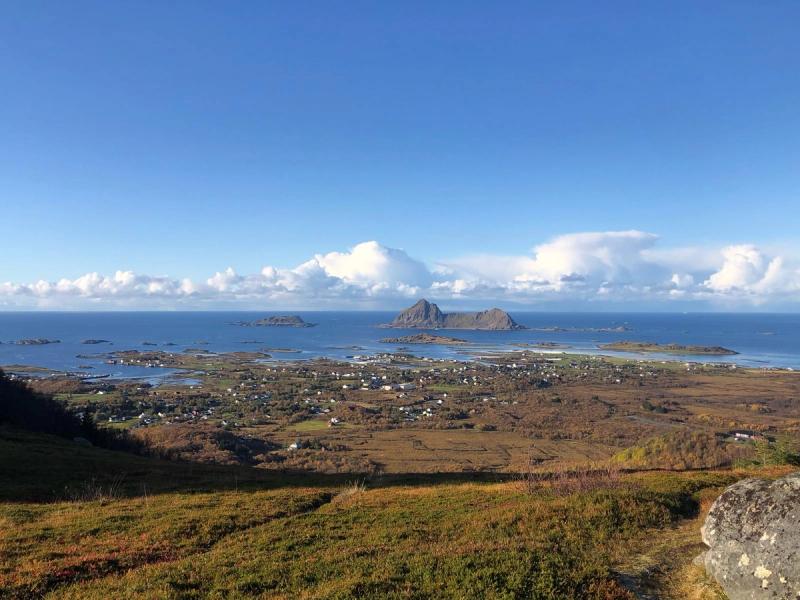 Bø vue d'une colline