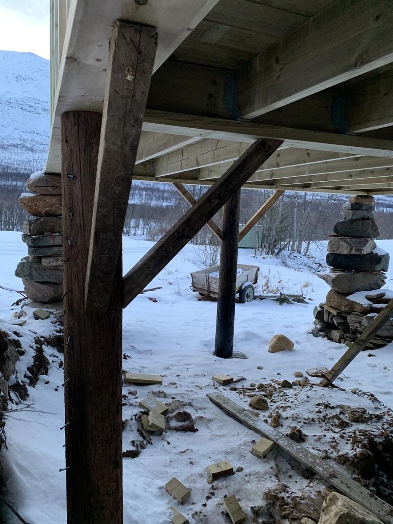 Fondations de l'étable