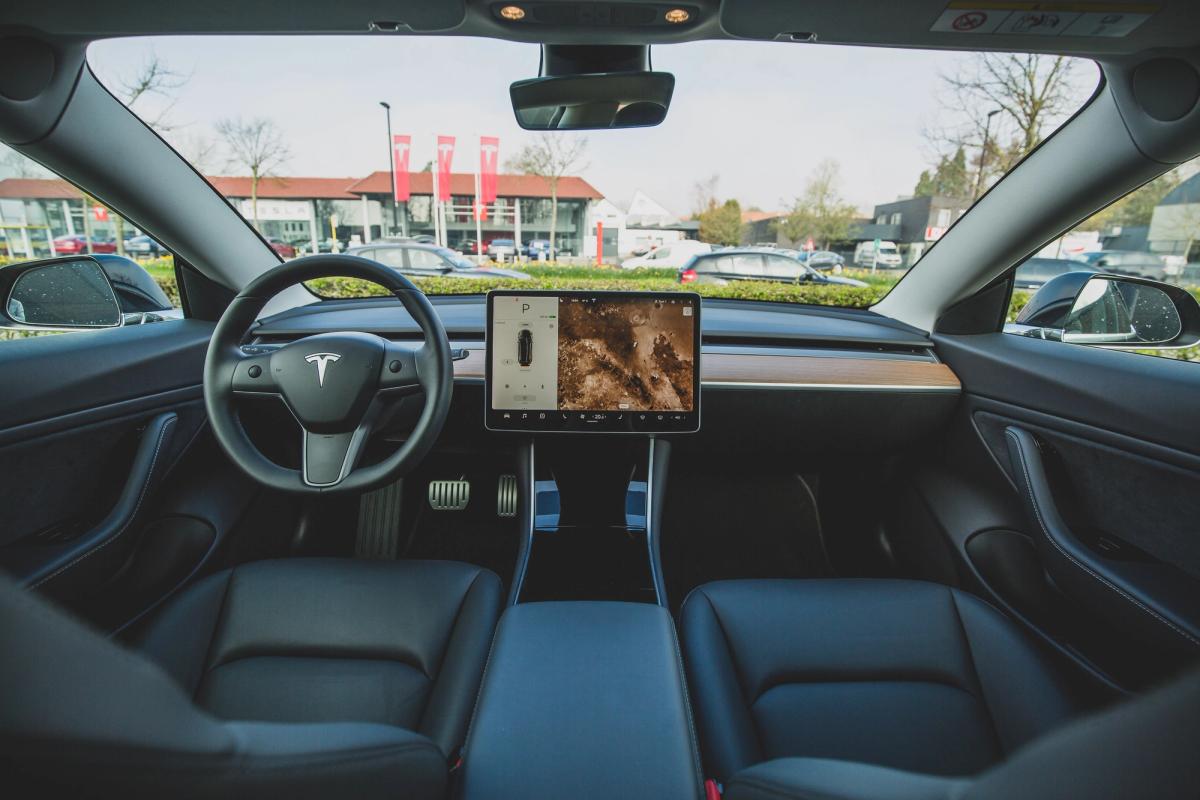 Intérieur d'une Tesla Model 3