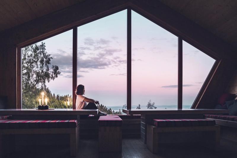 Vue de l'intérieur de Fuglemyrhytta