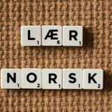 Pièce de scrabble donnant « Lær Norsk » soit « Apprendre le norvégien »