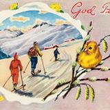 Carte "God påske" de 1953