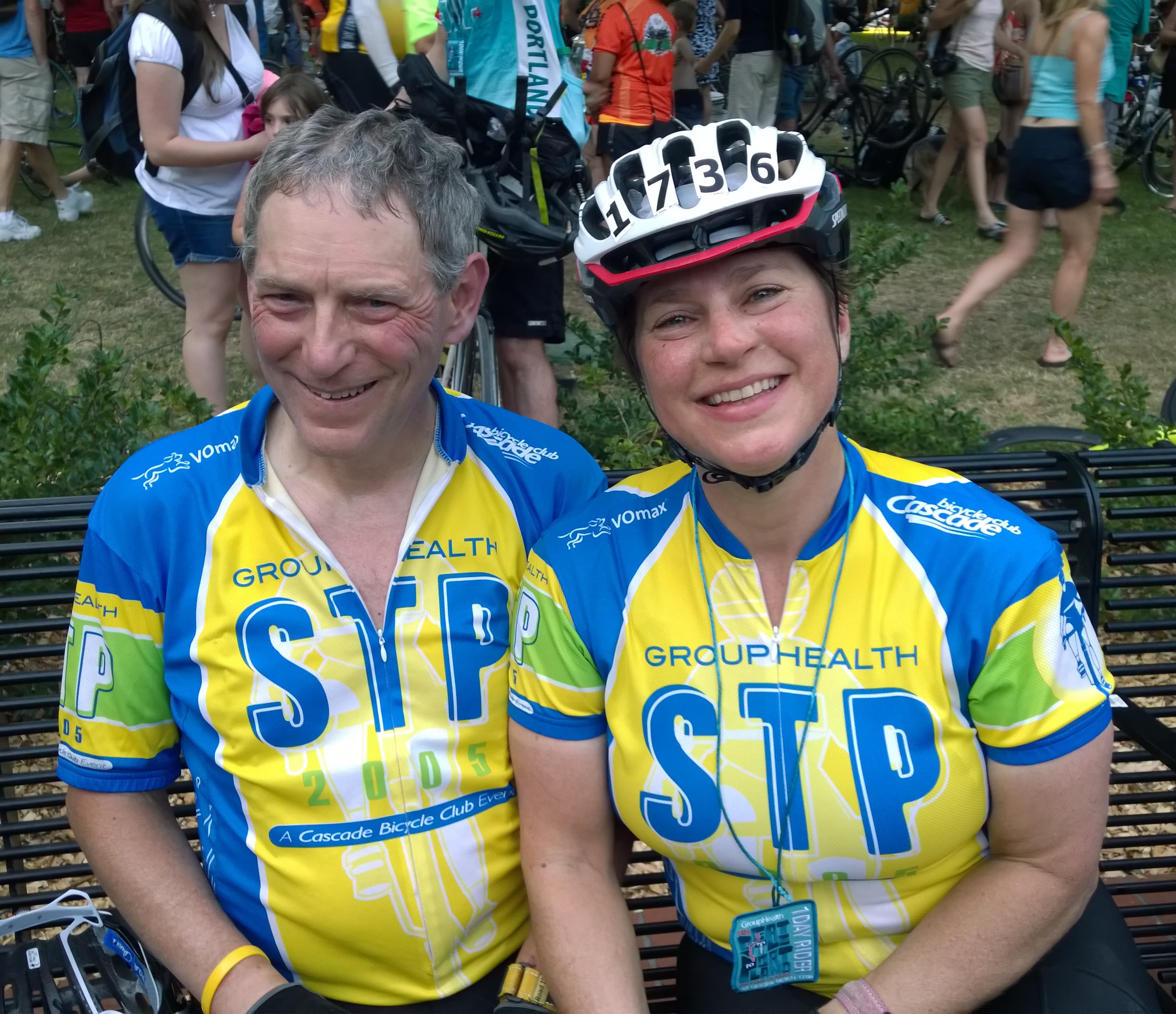 Rick and Diana biking