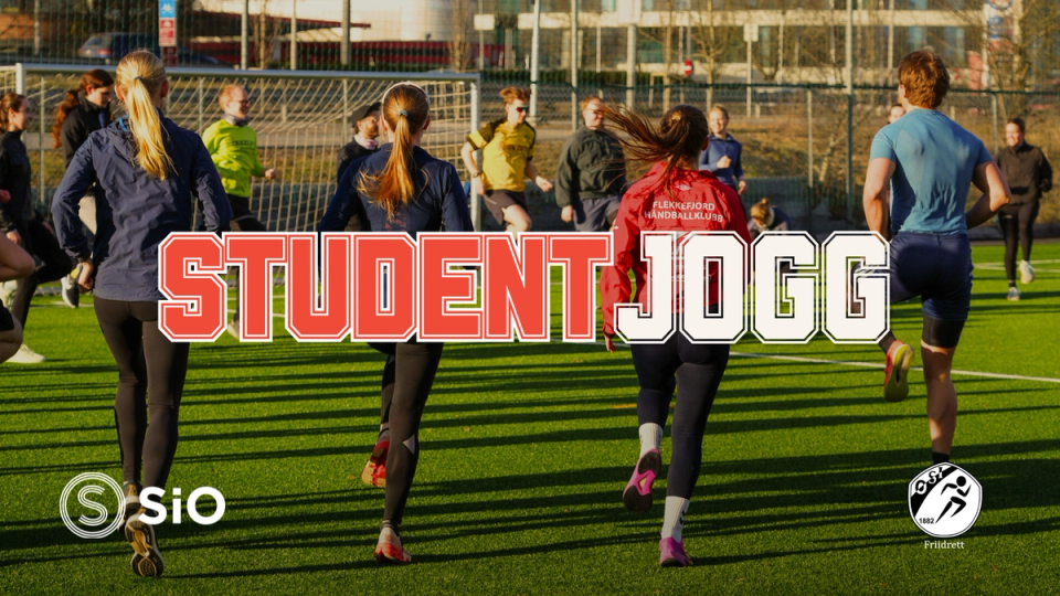 Studenter som jogger
