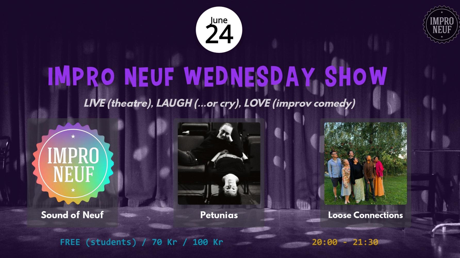 Improv Show in Oslo @ Chateau Neuf - Free for students. Try Improv, free @ 18:00
