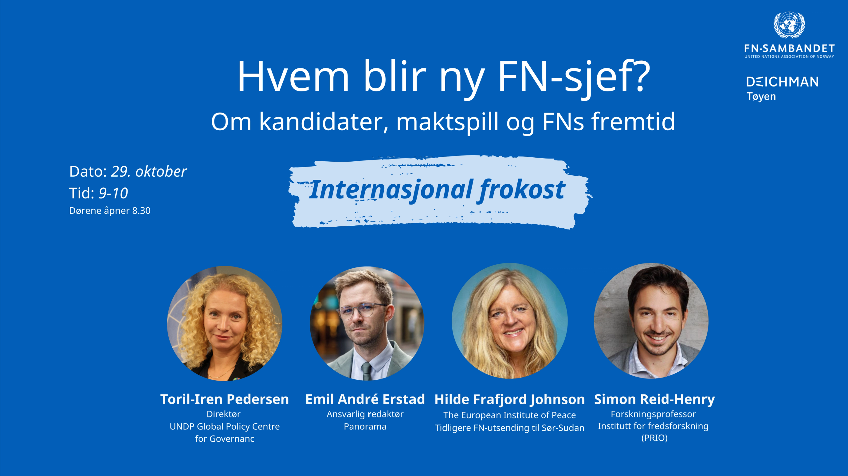 Illustrasjon med bilde av foredragsholdere