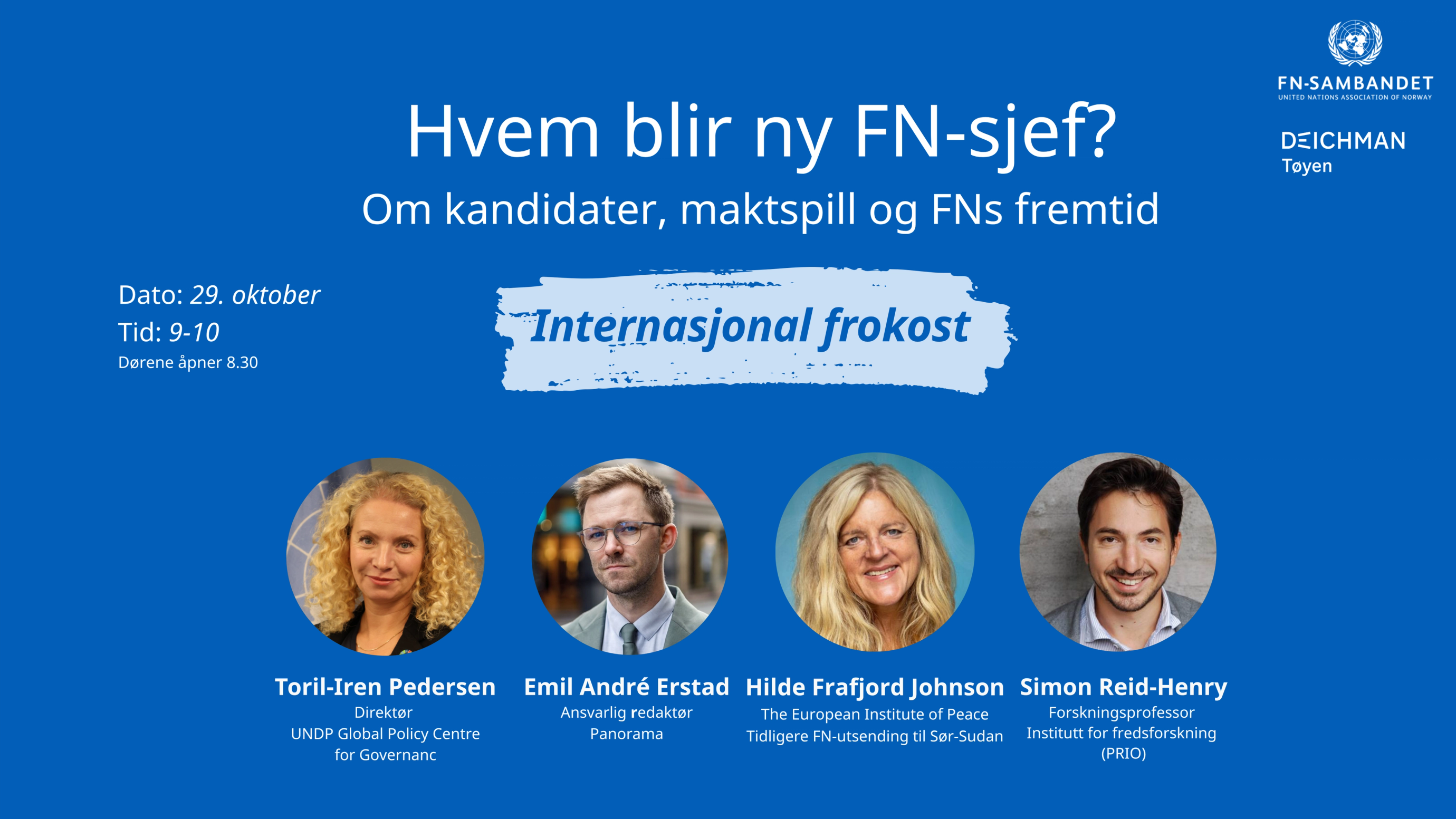 Illustrasjon med bilde av foredragsholdere