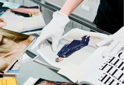 Hands on fashion magazines