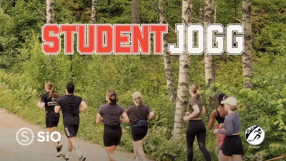 Studenter som jogger
