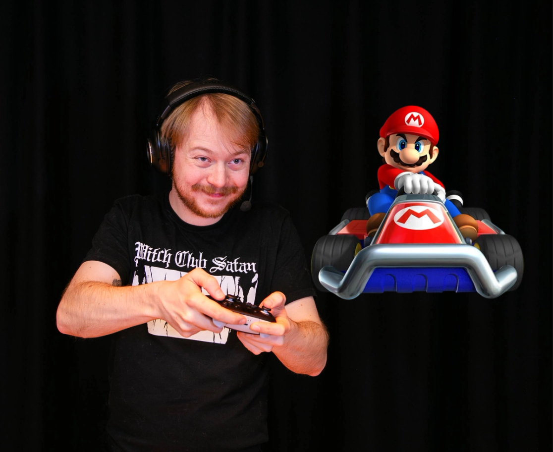 Person som gamer