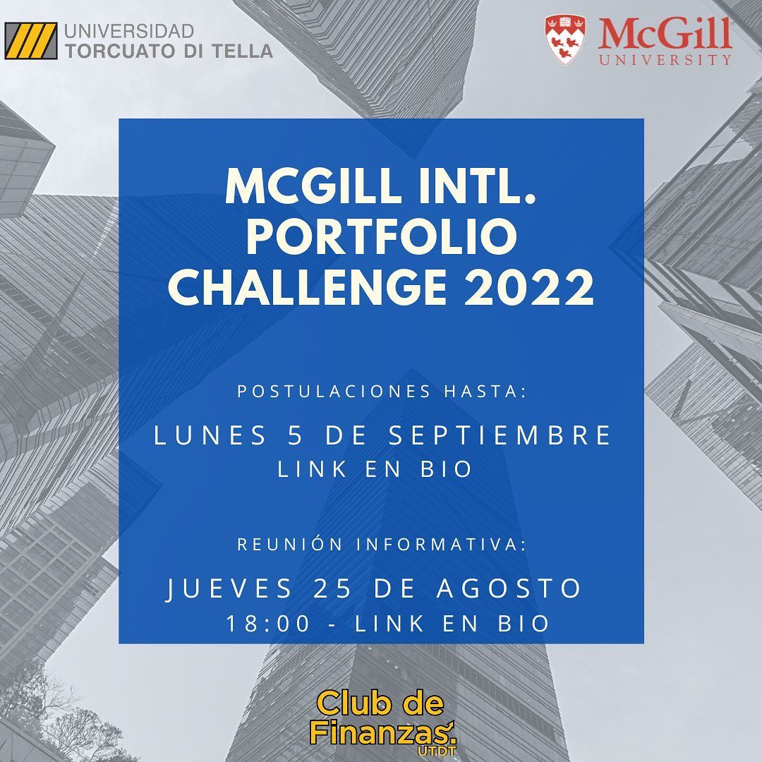 McGill International Portfolio Challenge 1